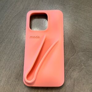 Rhode Lip Case for iPhone 15 Pro in Peach Pit